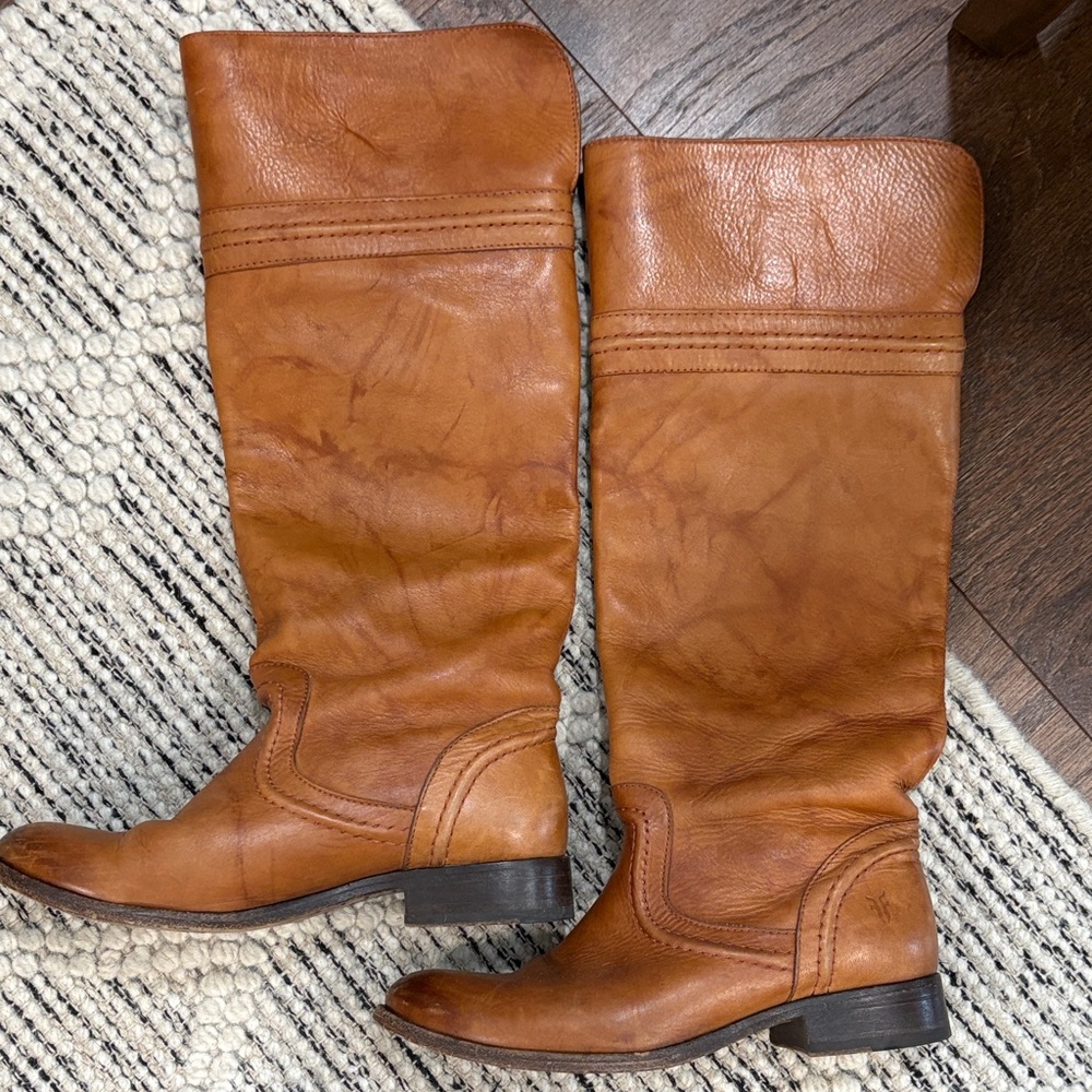 Frye Tan Tall leather boots 6.5